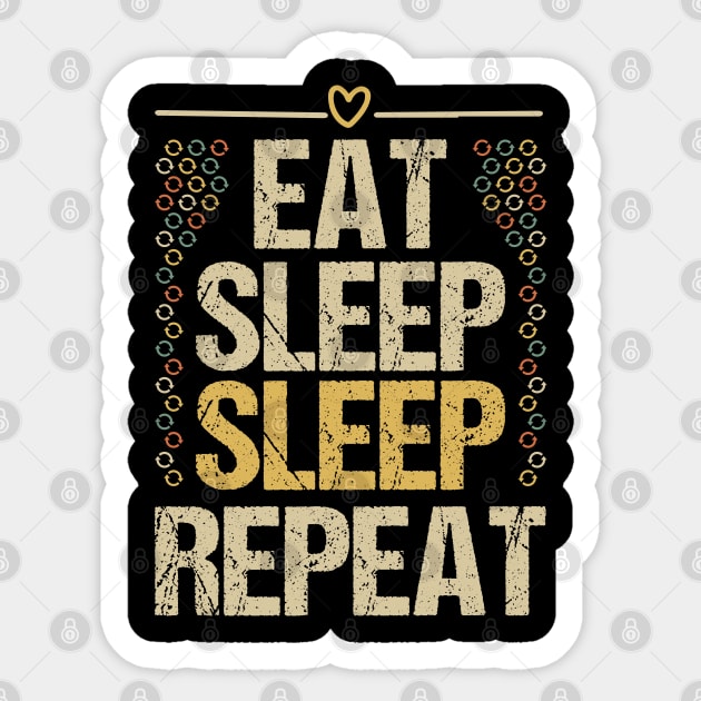 Eat Sleep Math Repeat Sticker by Tesszero